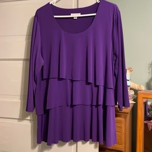 Susan Graver 3tier top class purple